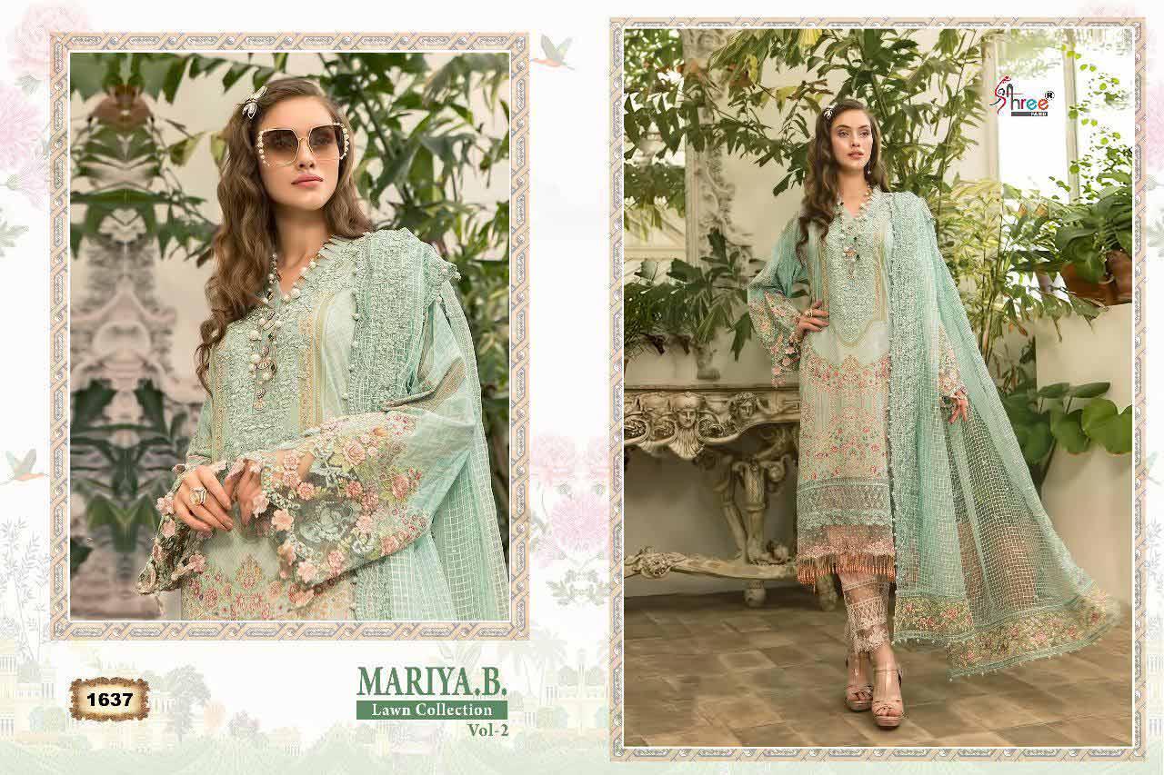 Shree Fabs Maria B Lawn Vol 2 Embroidery Pakistani Suits Shree Fabs Maria B Lawn Vol 2 Embroidery Pakistani Suits